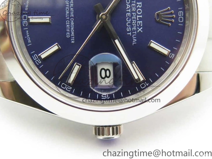 Best 1:1 41mm 126334 II Dial SS BP Oyster Bracelet Makers Blue DateJust Edition on Sticks 0424